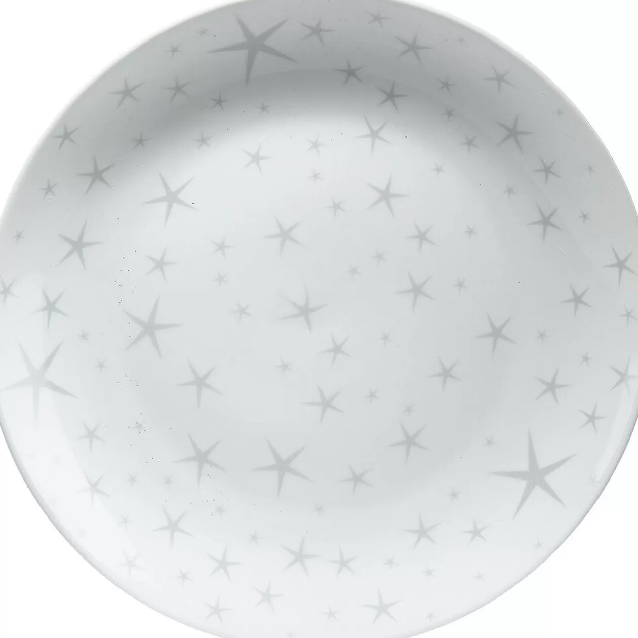 Assiette plate motifs étoiles blanche>Gifi Online