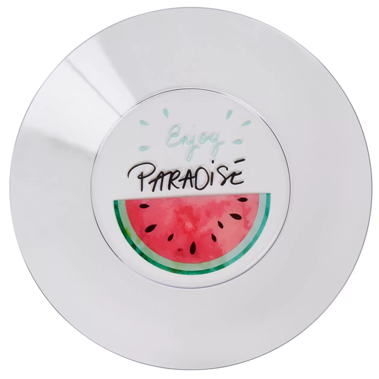 Assiette plate plastique pastèque envoy paradise>Gifi Shop