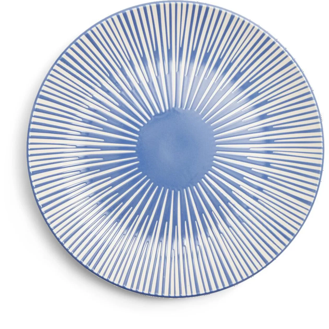 Gifi Assiette plate Rio faïence bleue et blanche Ø27cm< Vaisselle Et Accessoires De Table