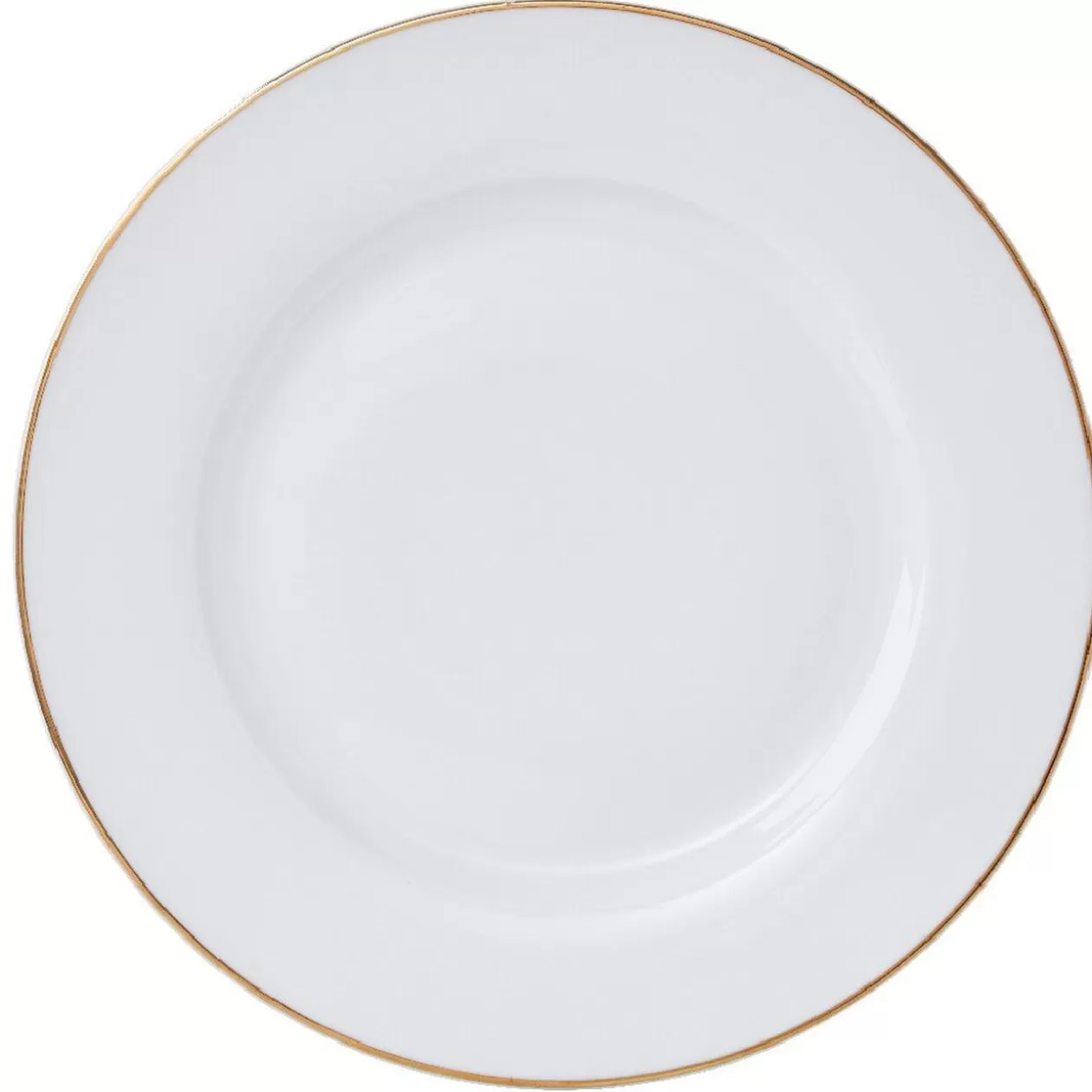Assiette plate ronde blanche contour doré>Gifi Cheap