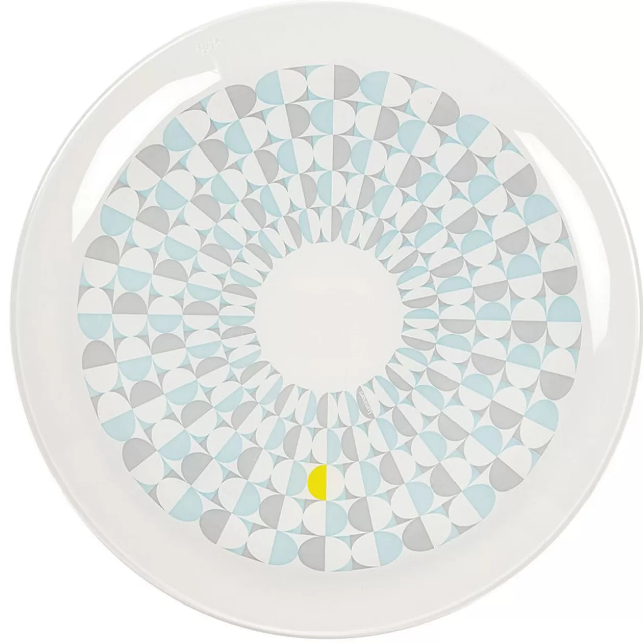 Assiette plate ronde en verre Boreas motif géométrique>Gifi Flash Sale