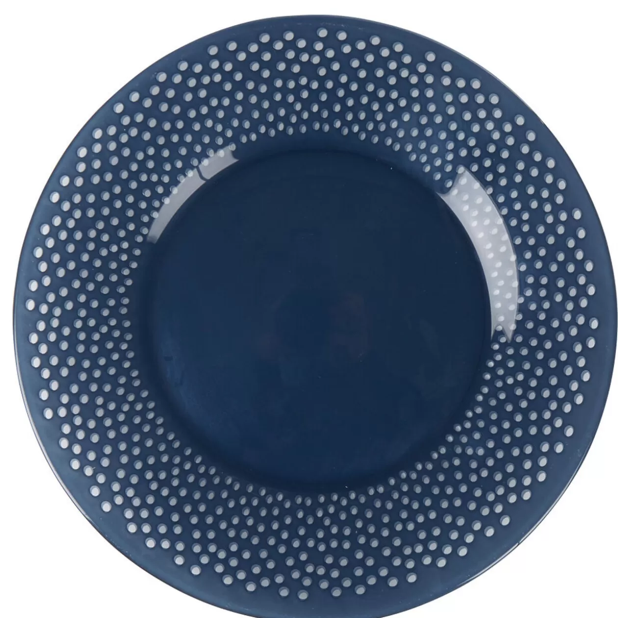 Assiette plate ronde Luminarc Bulla bleu nuit bord large>Gifi Sale