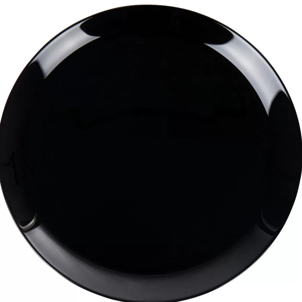 Assiette plate ronde Luminarc unie noire Diwali>Gifi Store
