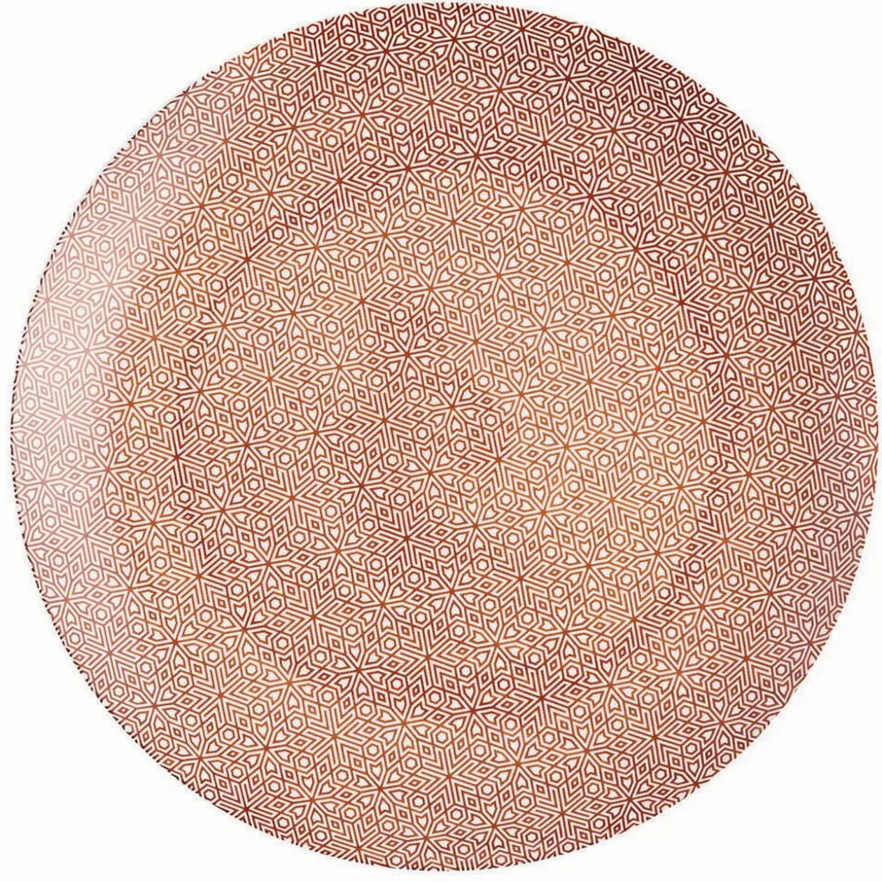 Assiette plate ronde motif géométrique 4 couleurs x4>Gifi Shop