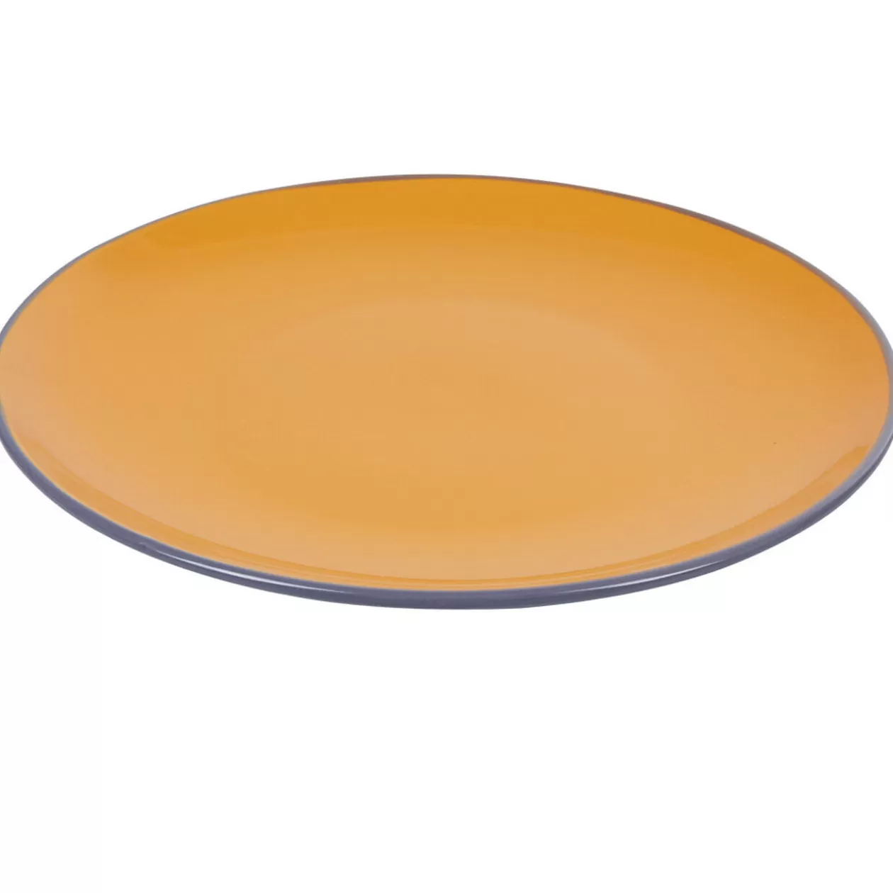 Gifi Assiette plate ronde orange et violet< Vaisselle Et Accessoires De Table