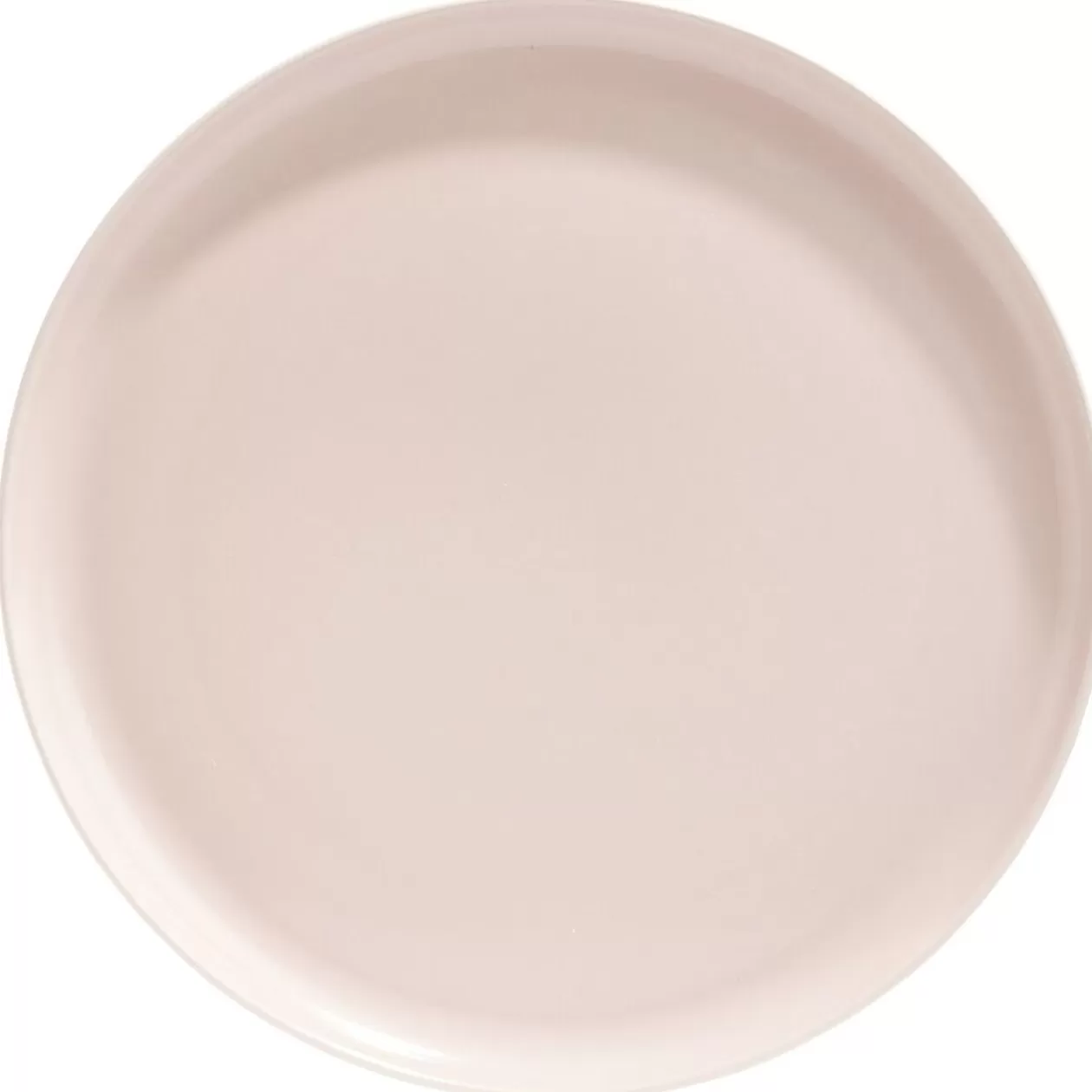 Assiette plate ronde Oslo porcelaine rose uni>Gifi Flash Sale