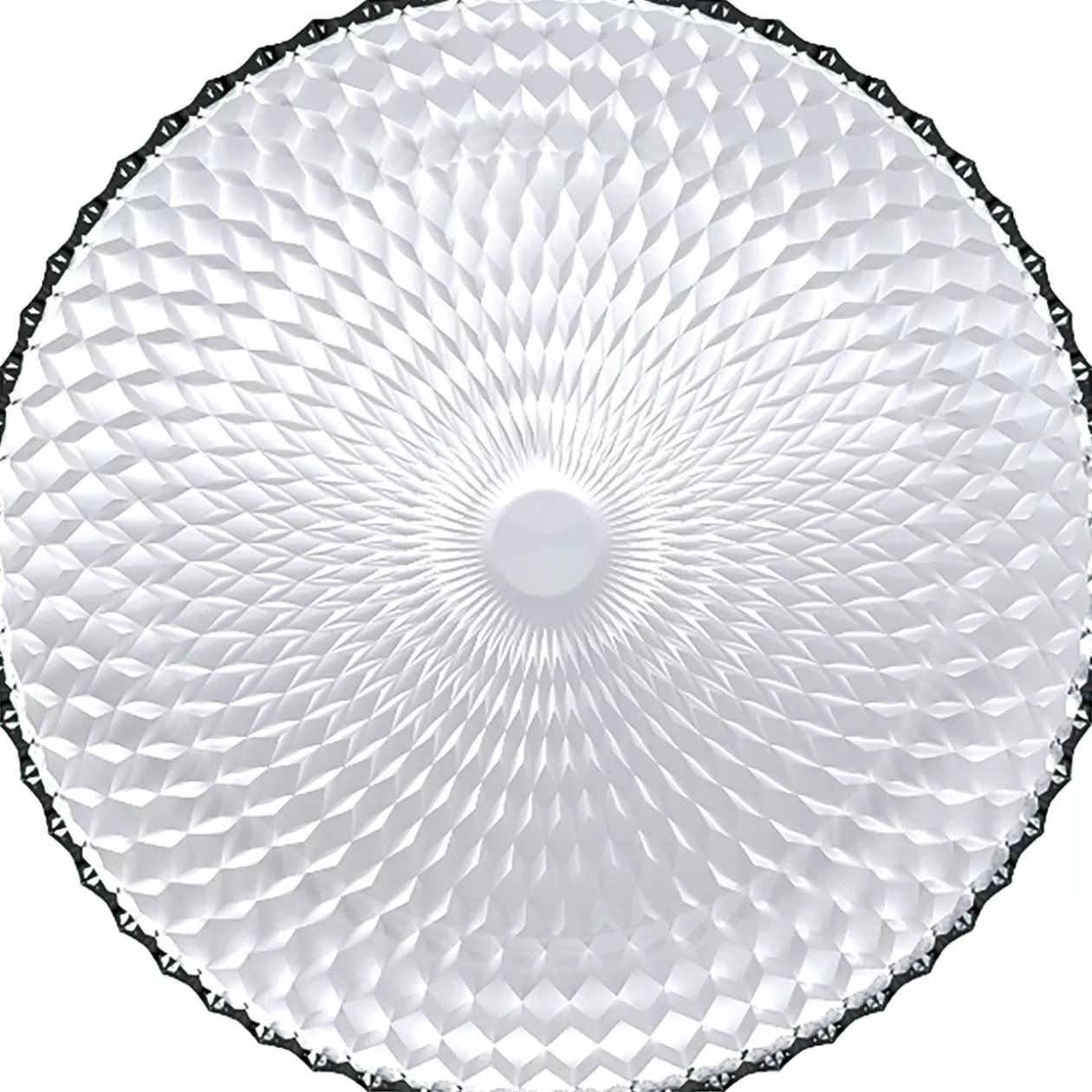Assiette plate ronde Pampilles blanc transparent Ø 25 cm>Gifi Cheap