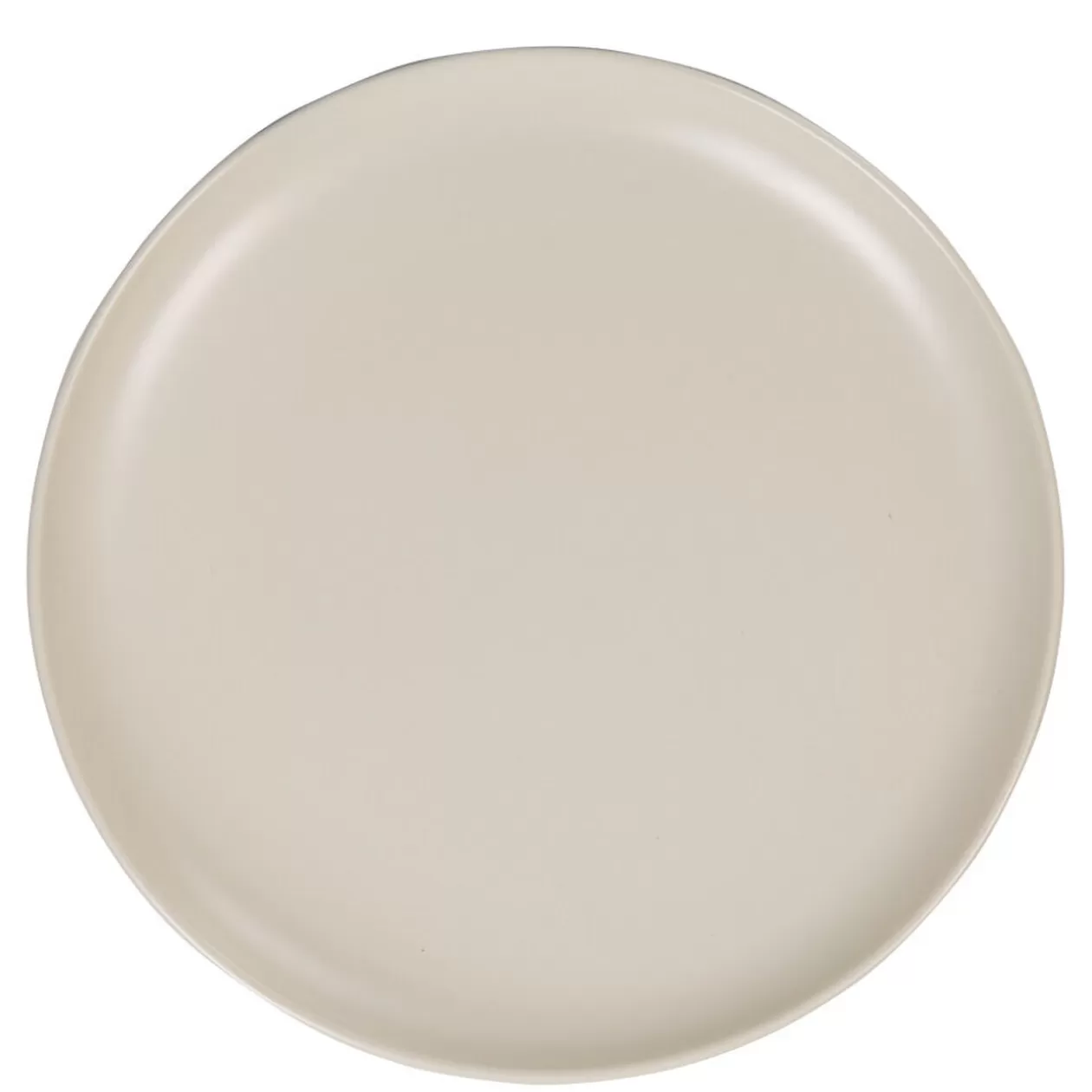 Assiette plate ronde uni taupe mat>Gifi Flash Sale