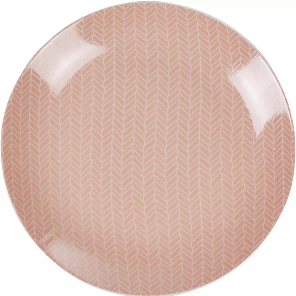 Assiette plate rose zebrée collection Crazy>Gifi Store