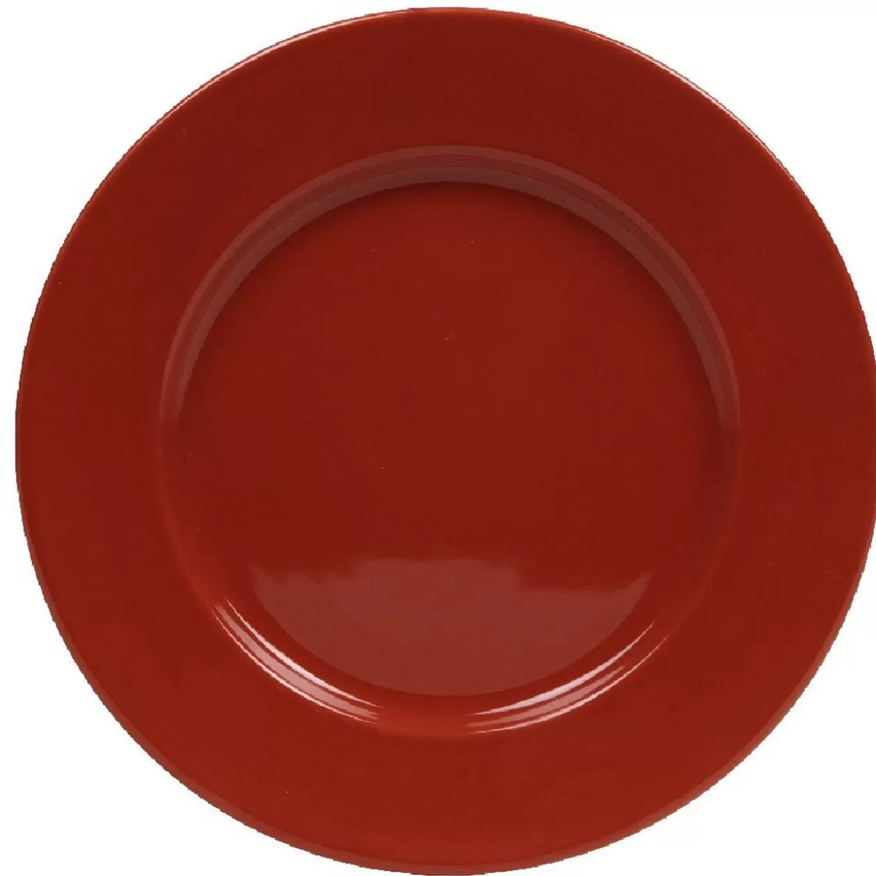 Assiette plate rouge>Gifi Online