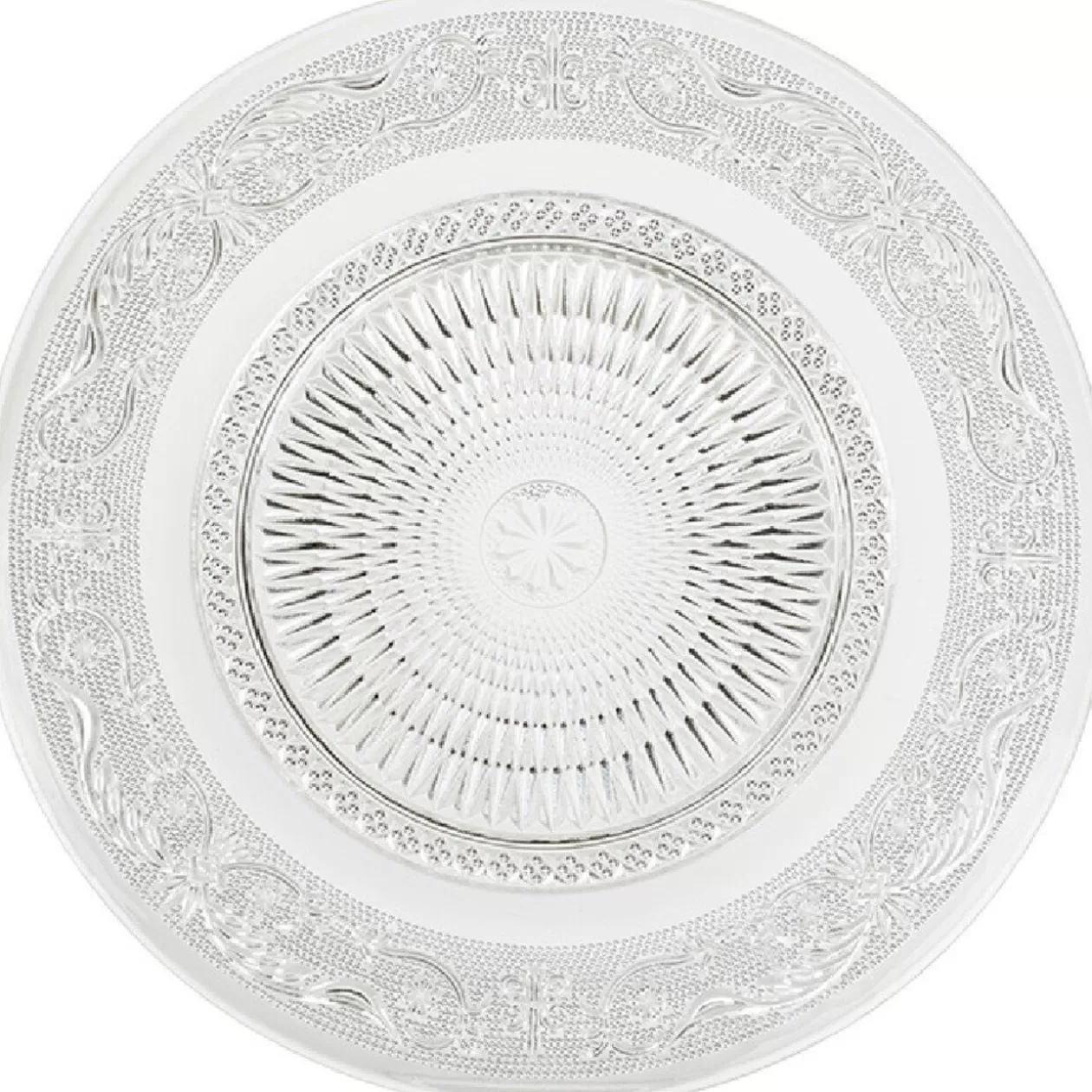 Gifi Assiette plate transparente ciselée< Vaisselle Et Accessoires De Table