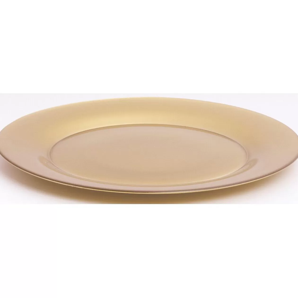 Assiette plate verre Zana dorée>Gifi New