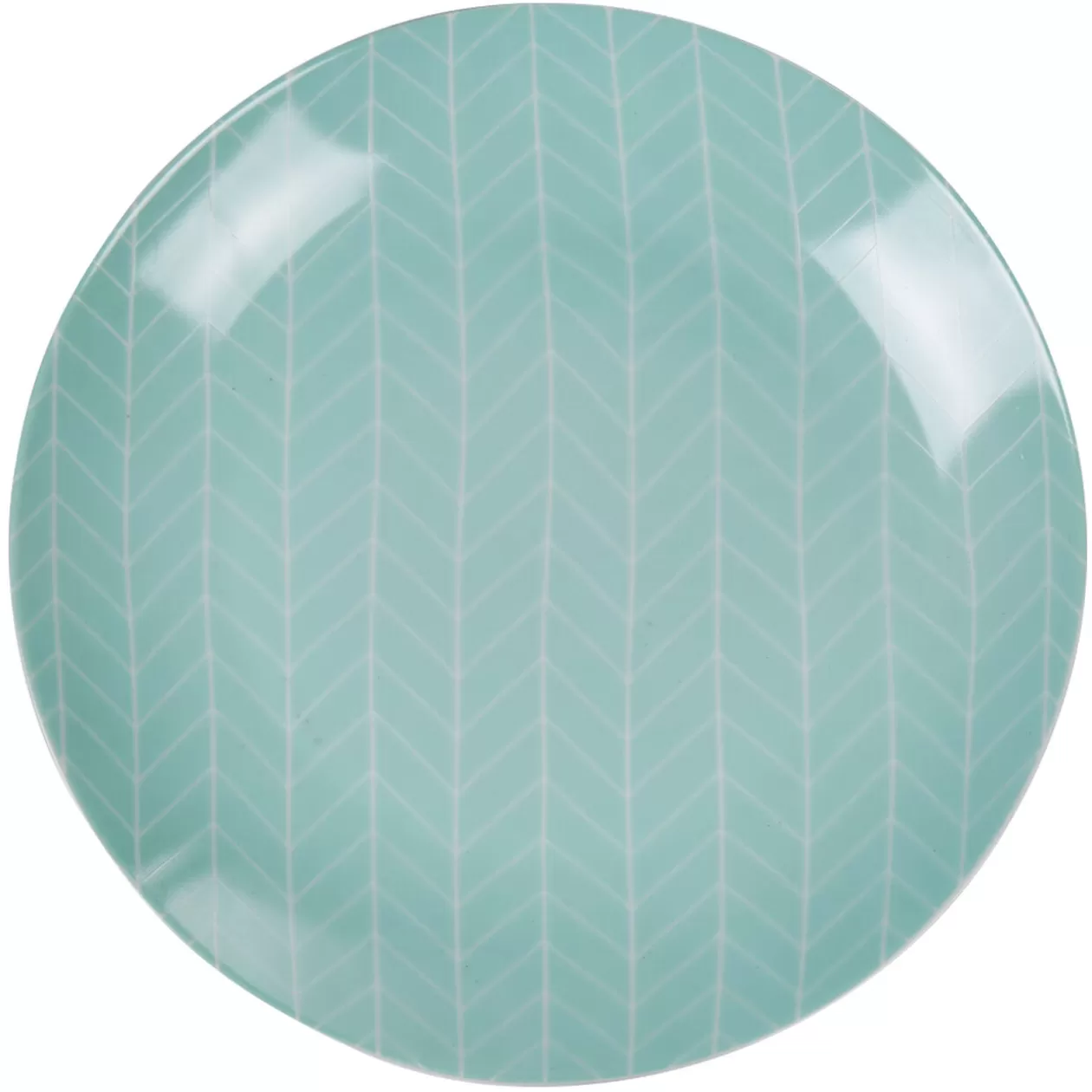 Assiette plate vert d'eau collection Crazy>Gifi Cheap