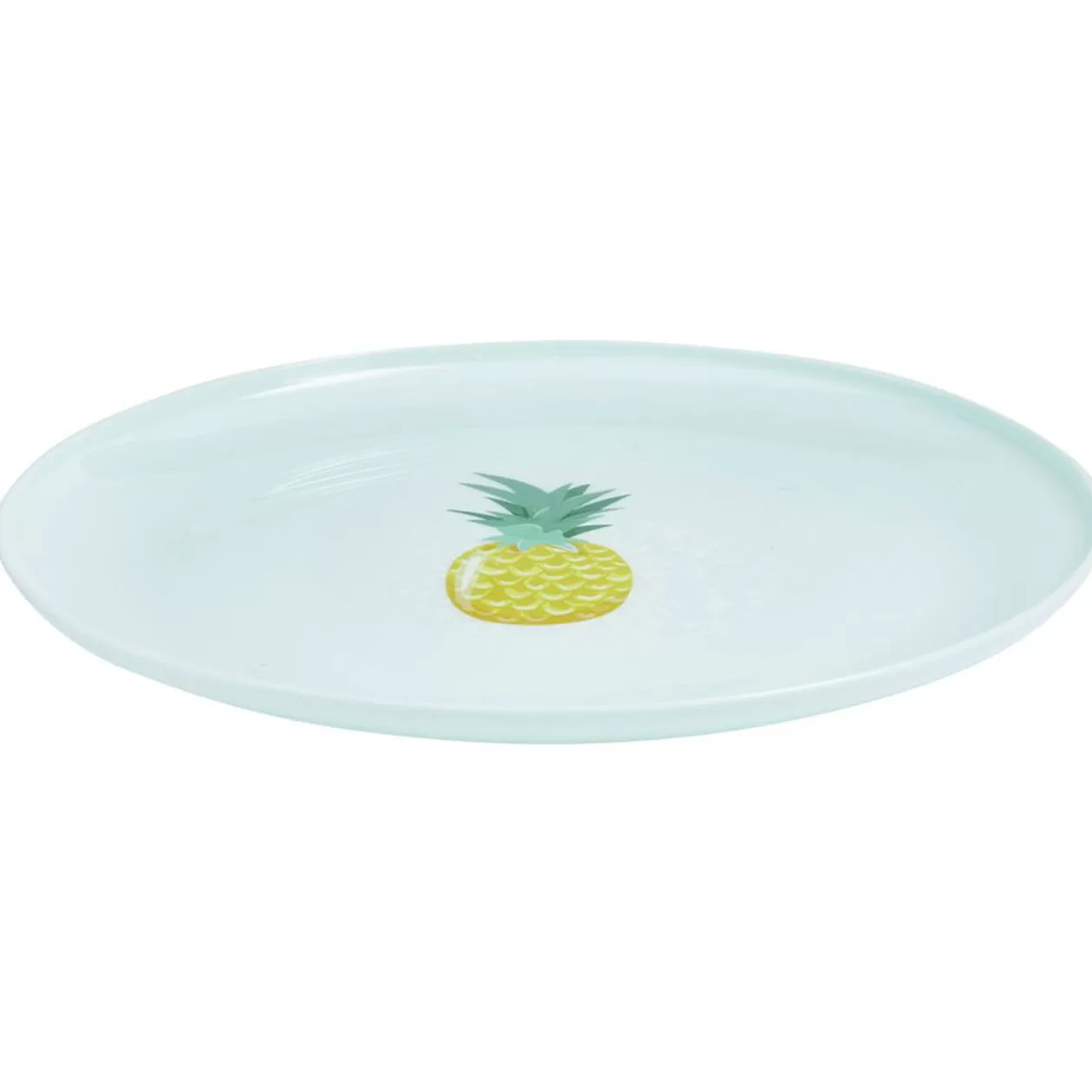 Gifi Assiette ronde en plastique décor ananas< Vaisselle Et Accessoires De Table