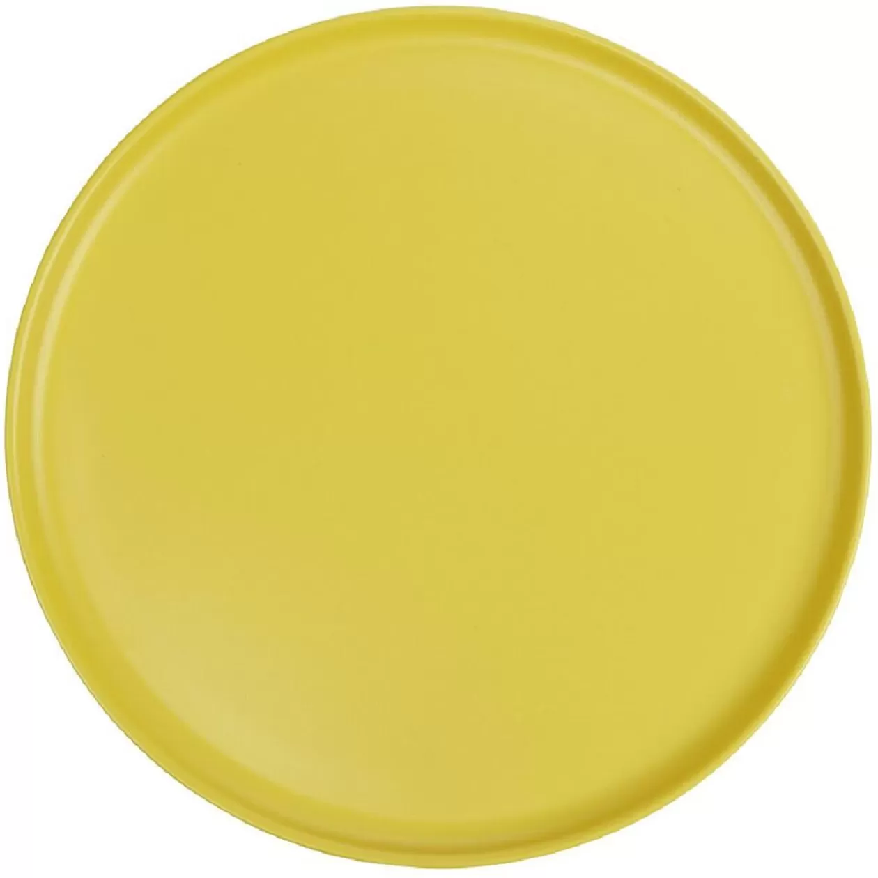 Assiette ronde plate Nordic porcelaine jaune>Gifi Store