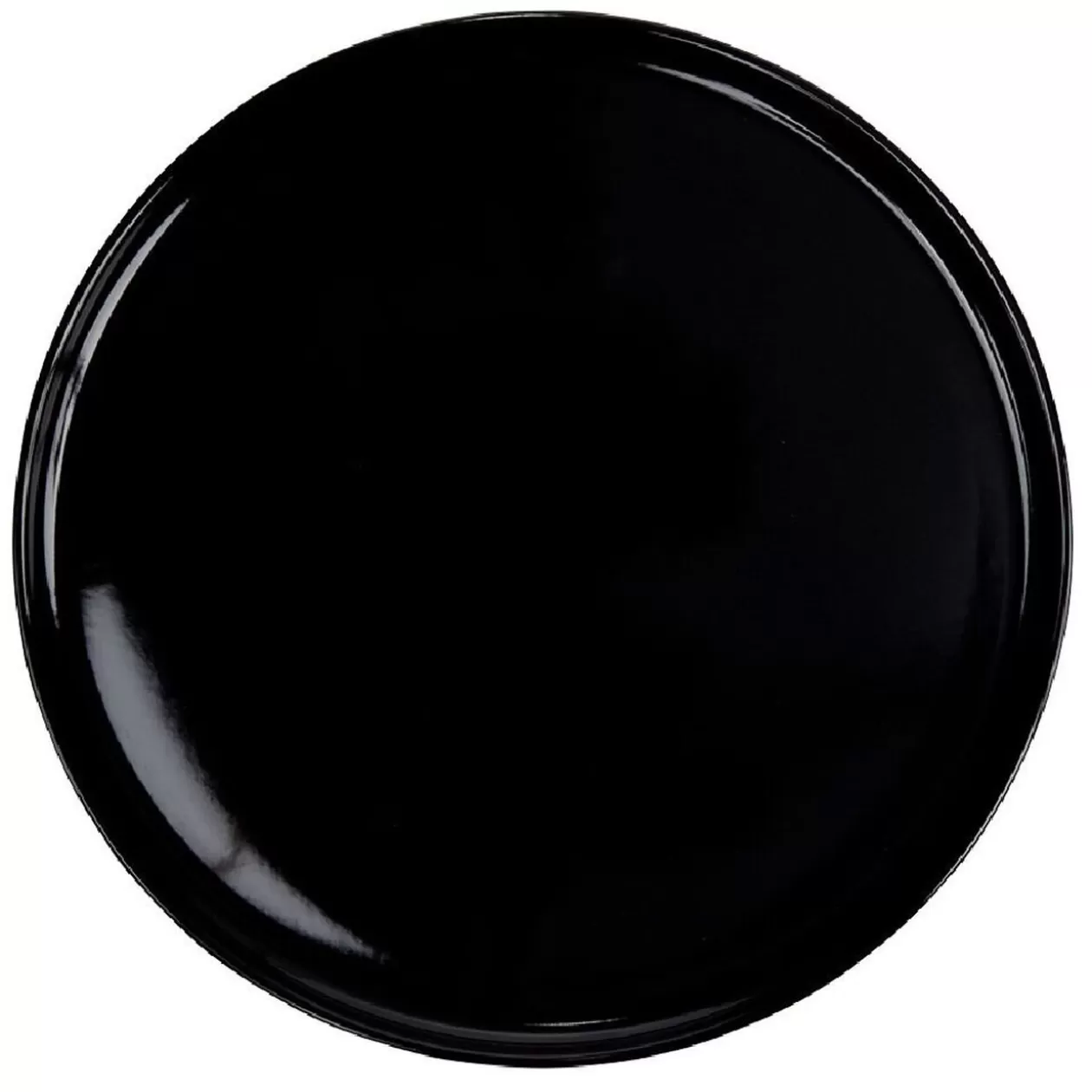 Assiette ronde plate Nordic porcelaine noir>Gifi Best Sale