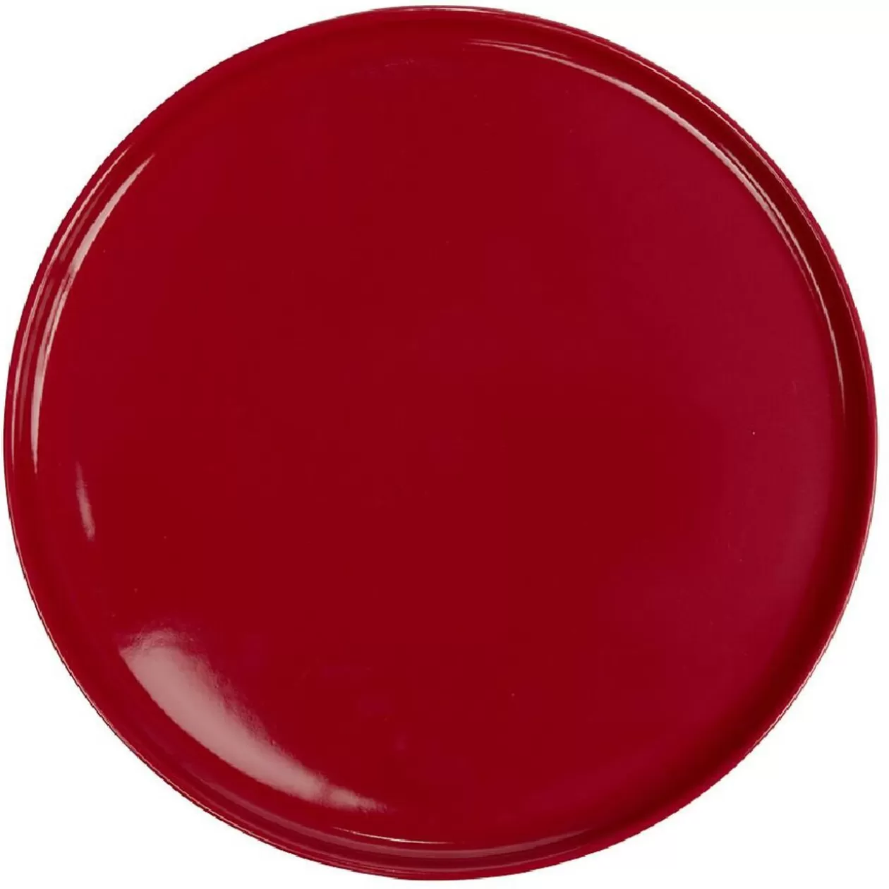 Assiette ronde plate Nordic porcelaine rouge>Gifi Cheap
