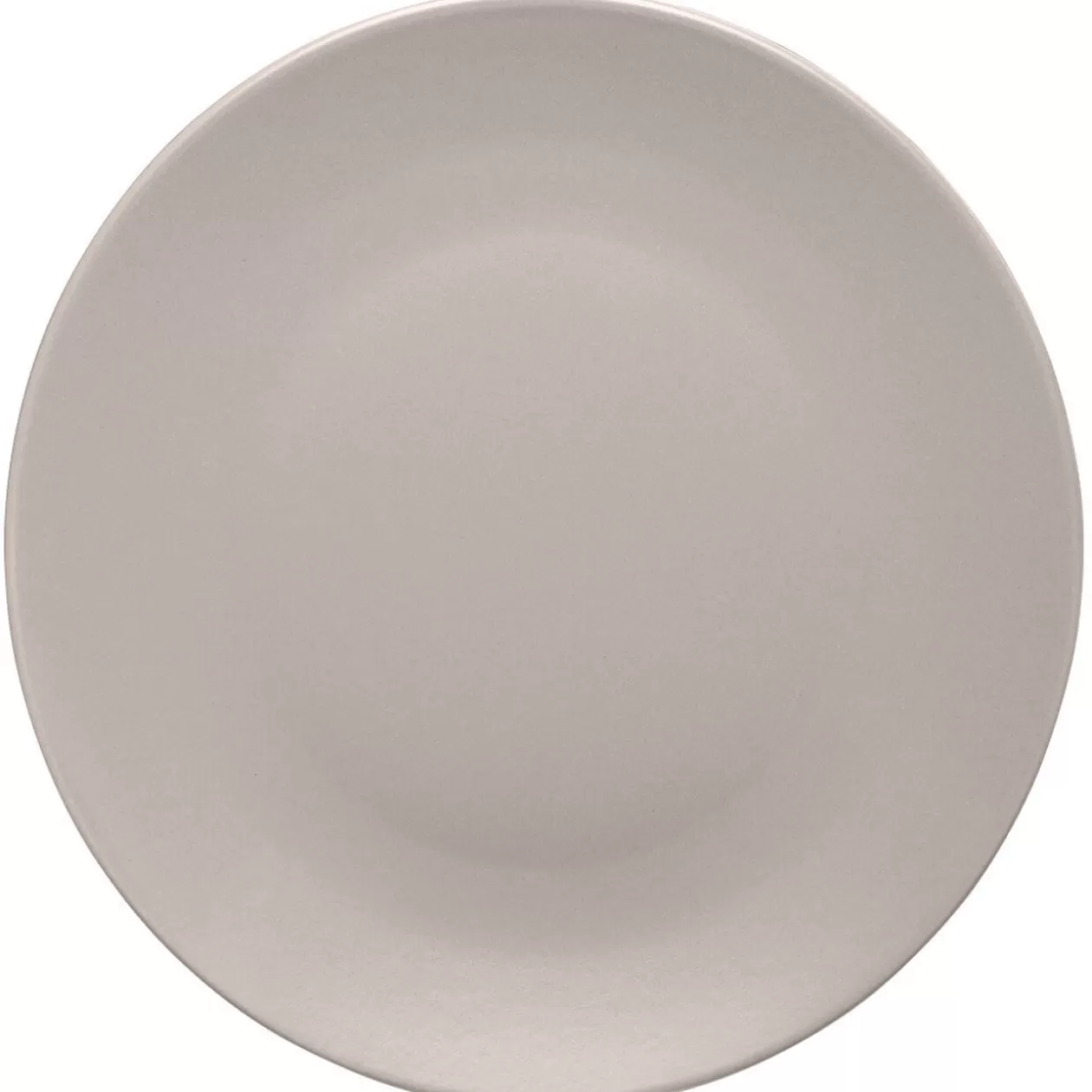Assiette ronde plate uni taupe>Gifi Fashion
