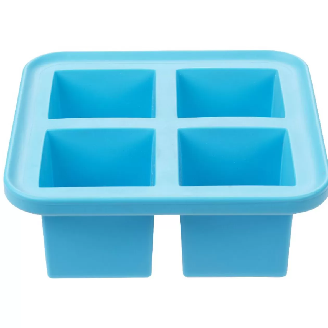Gifi Bac à glaçon XXL en silicone 4 compartiments blanc/bleu< Conservation Alimentaire