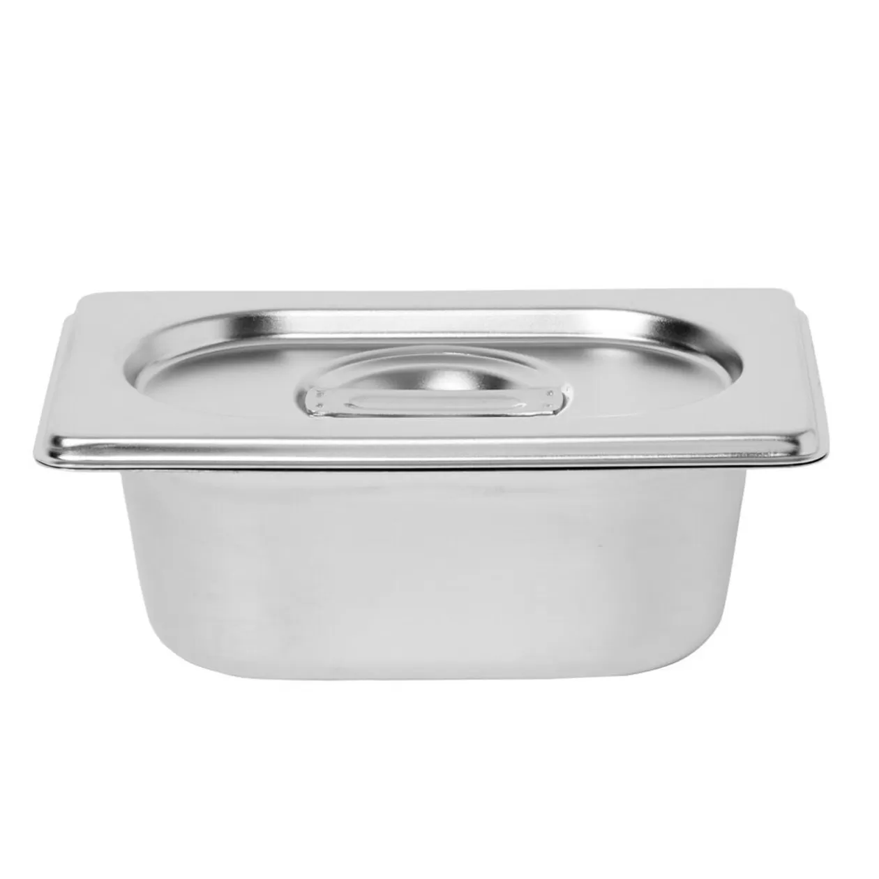 Gifi Bac inox avec couvercle préparation conservation L.17,5 cm< Préparation Culinaire