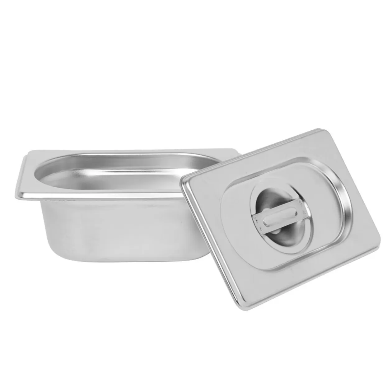 Gifi Bac inox avec couvercle préparation conservation L.17,5 cm< Préparation Culinaire