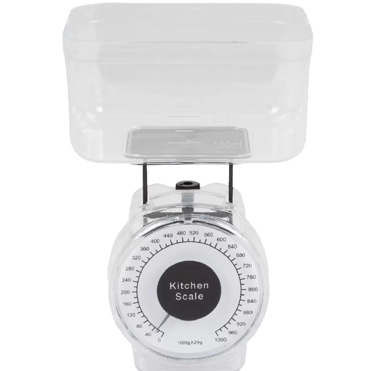 Gifi Balance de cuisine mécanique 1 kg noir transparent< Préparation Culinaire