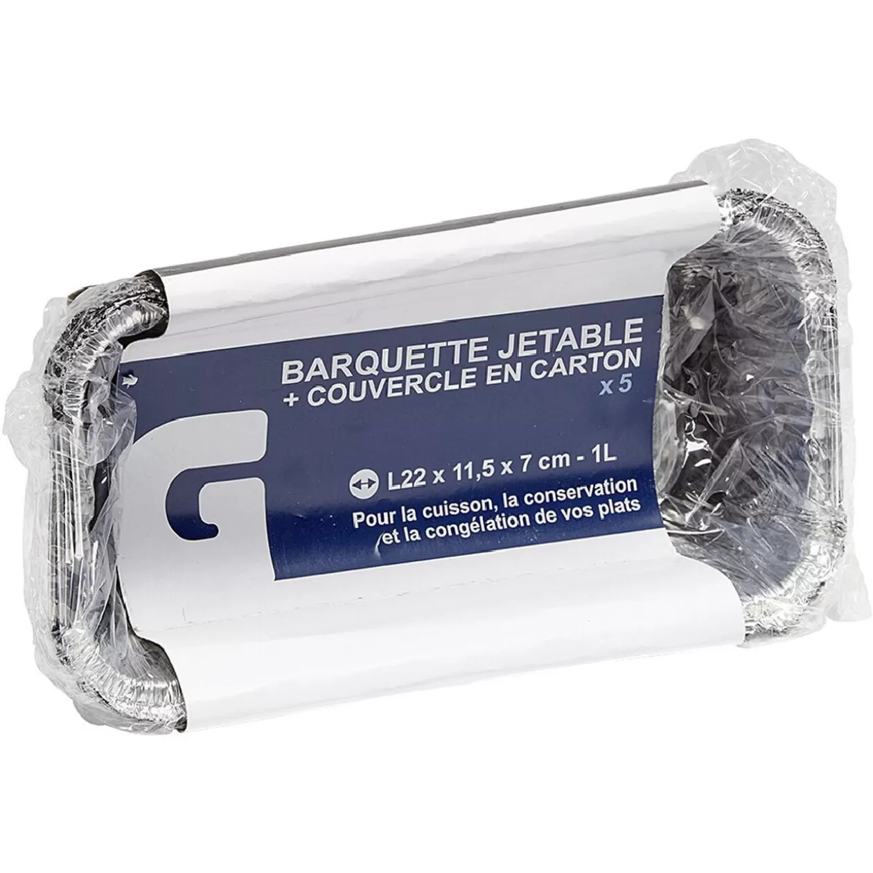Gifi Barquette en aluminium 1L par 5< Conservation Alimentaire