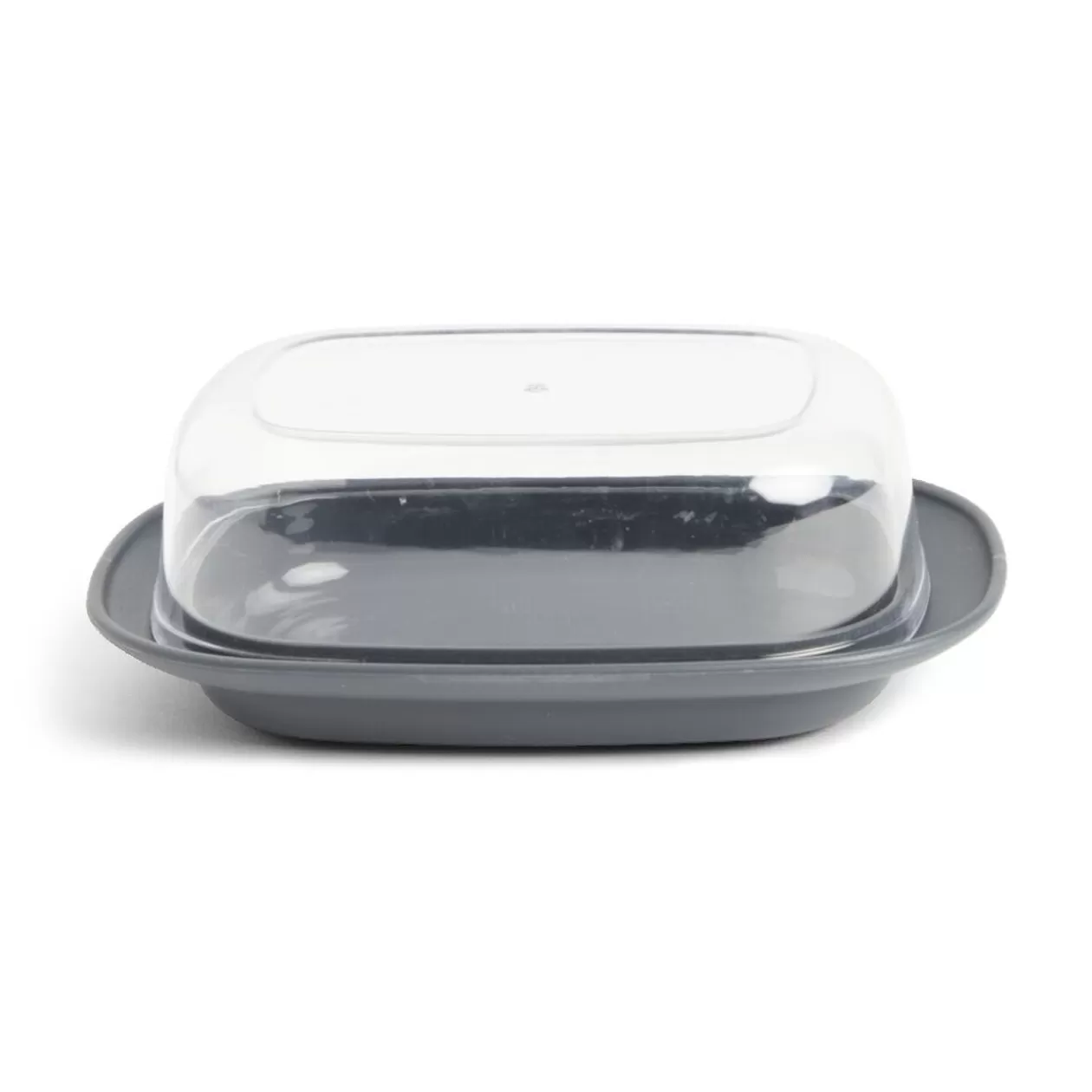 Gifi Beurrier plastique sans BPA transparent ou gris 17,4x12,5xH6cm< Préparation Culinaire