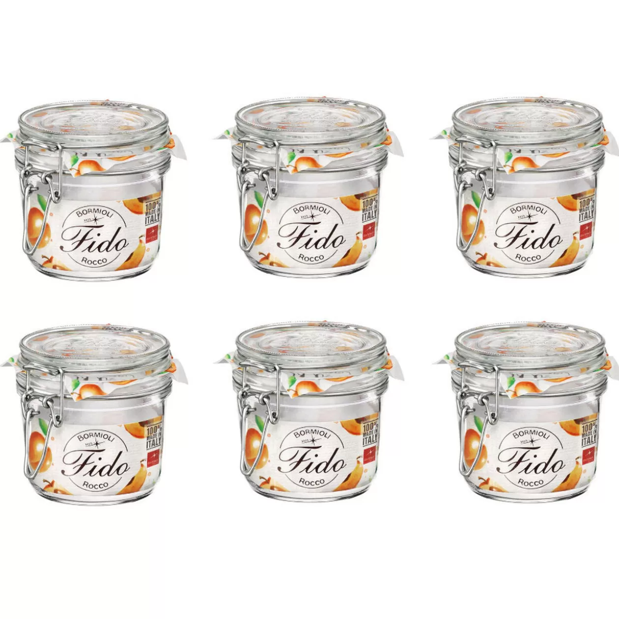 Bocal à conserve avec fermeture à clapet 350 ml x 6>Gifi Discount