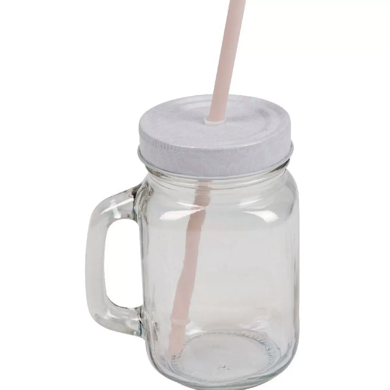 Bocal à paille en verre irisé avec couvercle>Gifi Hot