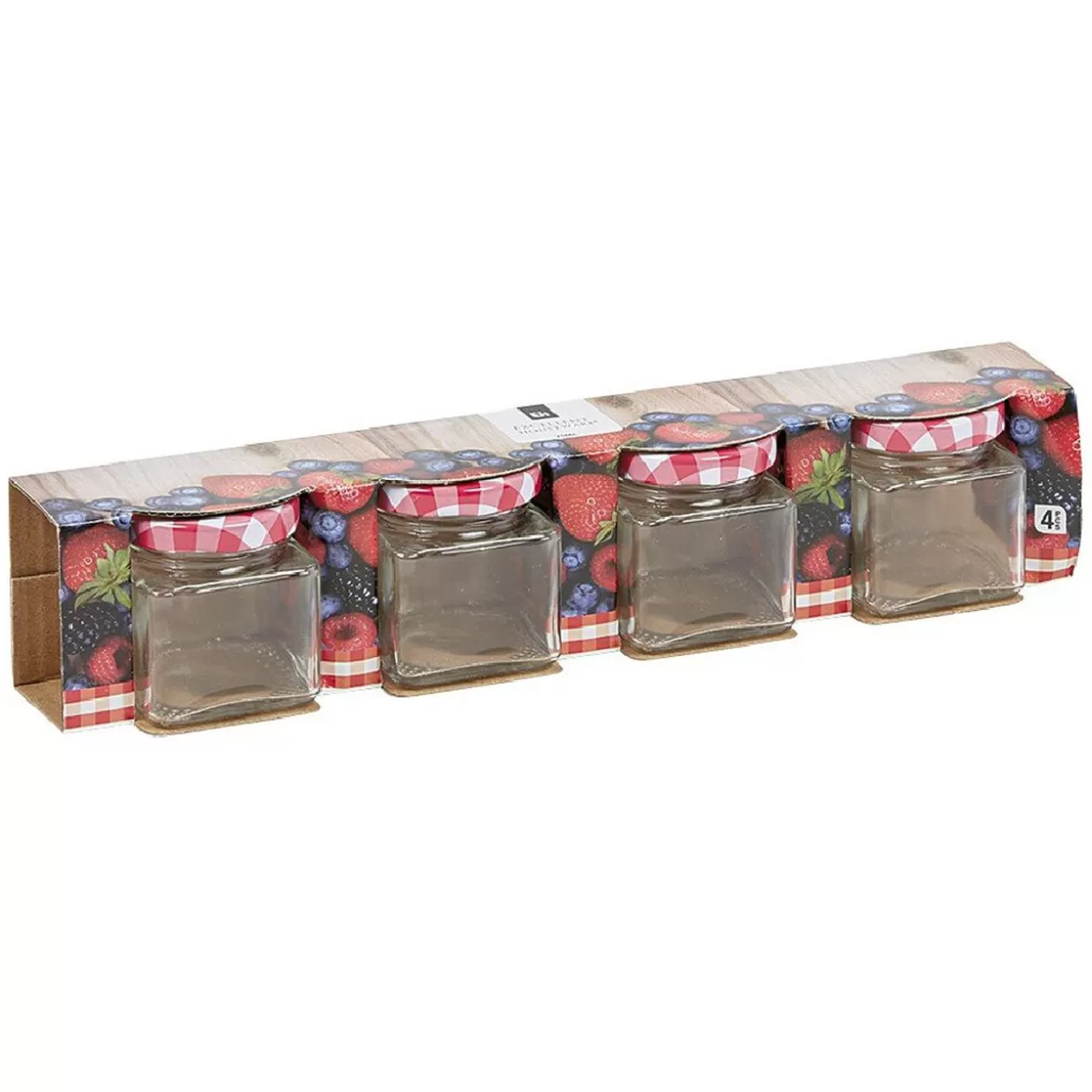 Gifi Bocal de conservation en verre 75 ml x 4< Conservation Alimentaire