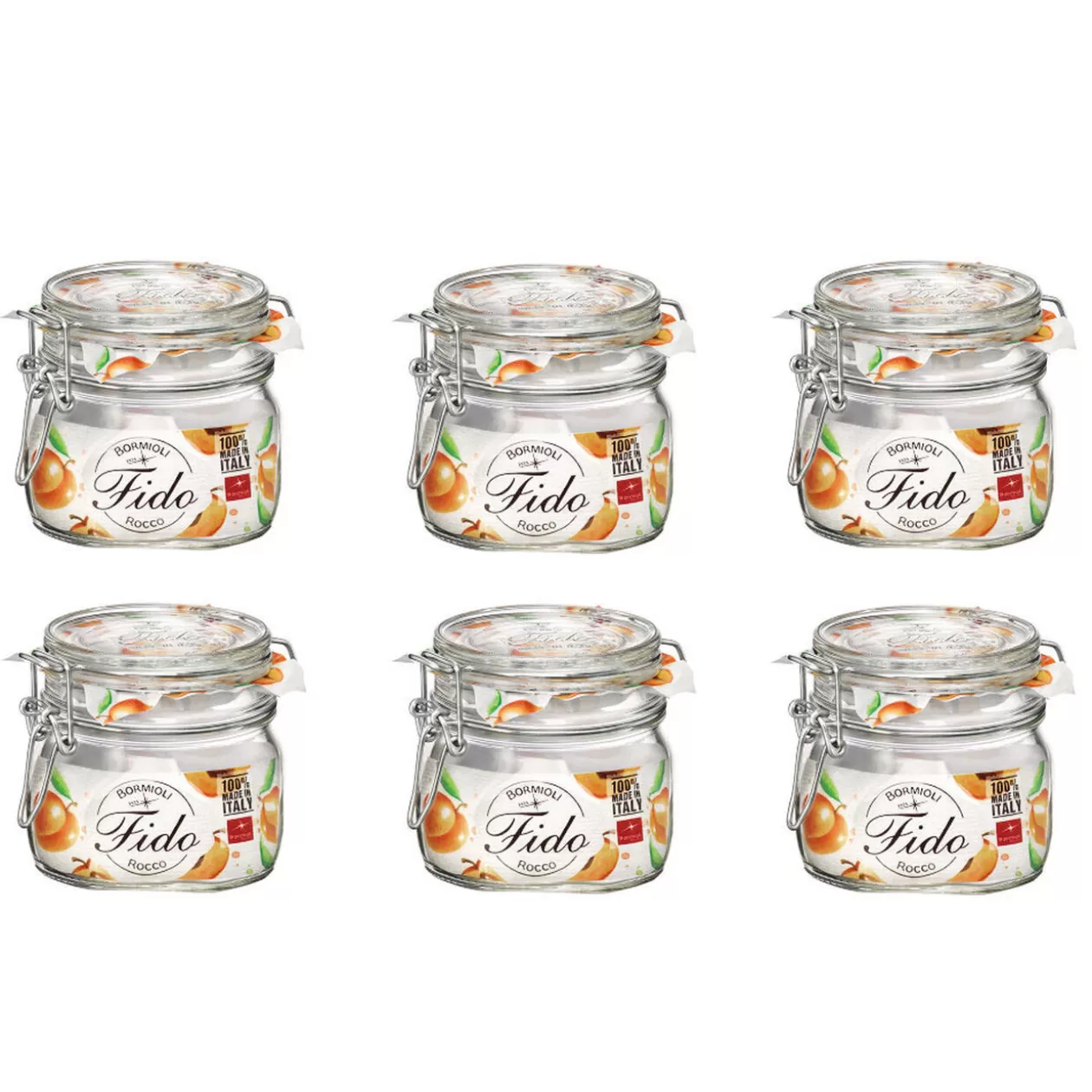 Gifi Bocal de conserve fermeture à clapet 500 g x 6< Conservation Alimentaire