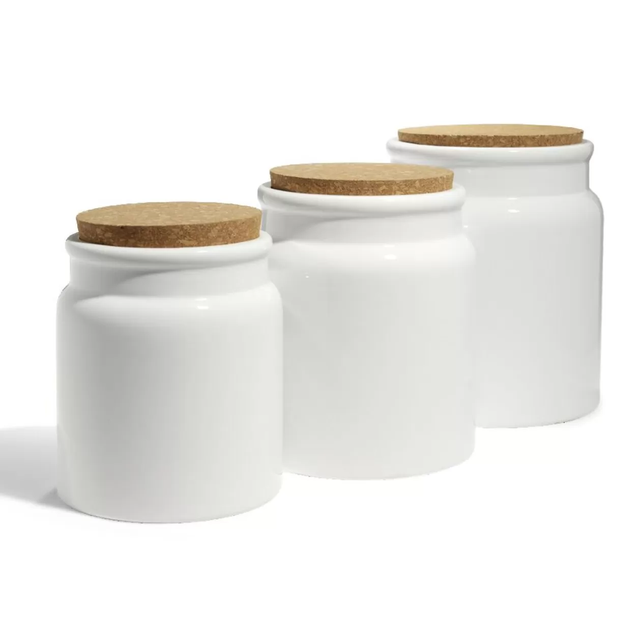 Gifi Bocal en céramique avec couvercle en liège Ø14,5xH17cm< Conservation Alimentaire