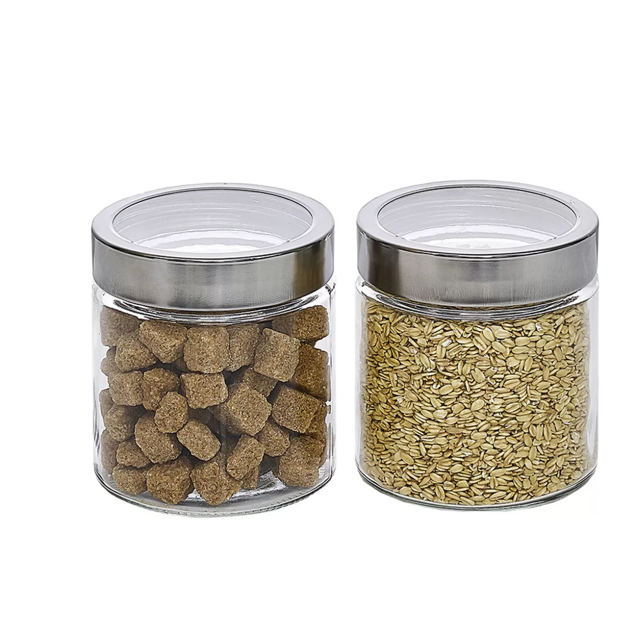Gifi Bocal en verre avec couvercle hermétique 800 ml x2< Conservation Alimentaire