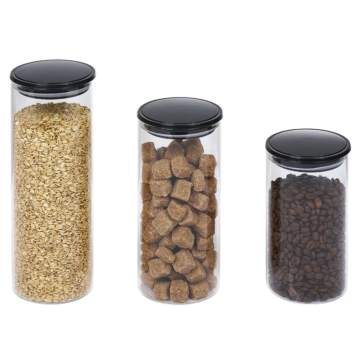 Gifi Bocal en verre avec couvercle x3< Conservation Alimentaire