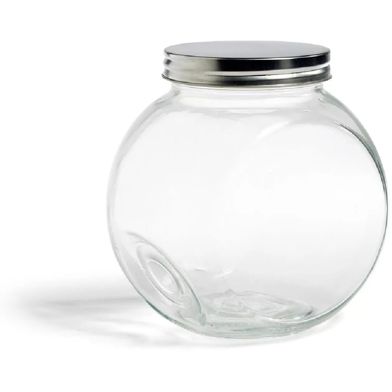 Gifi Bocal en verre transparent couvercle métal 2000ml - 16x11,5xH.16cm< Conservation Alimentaire