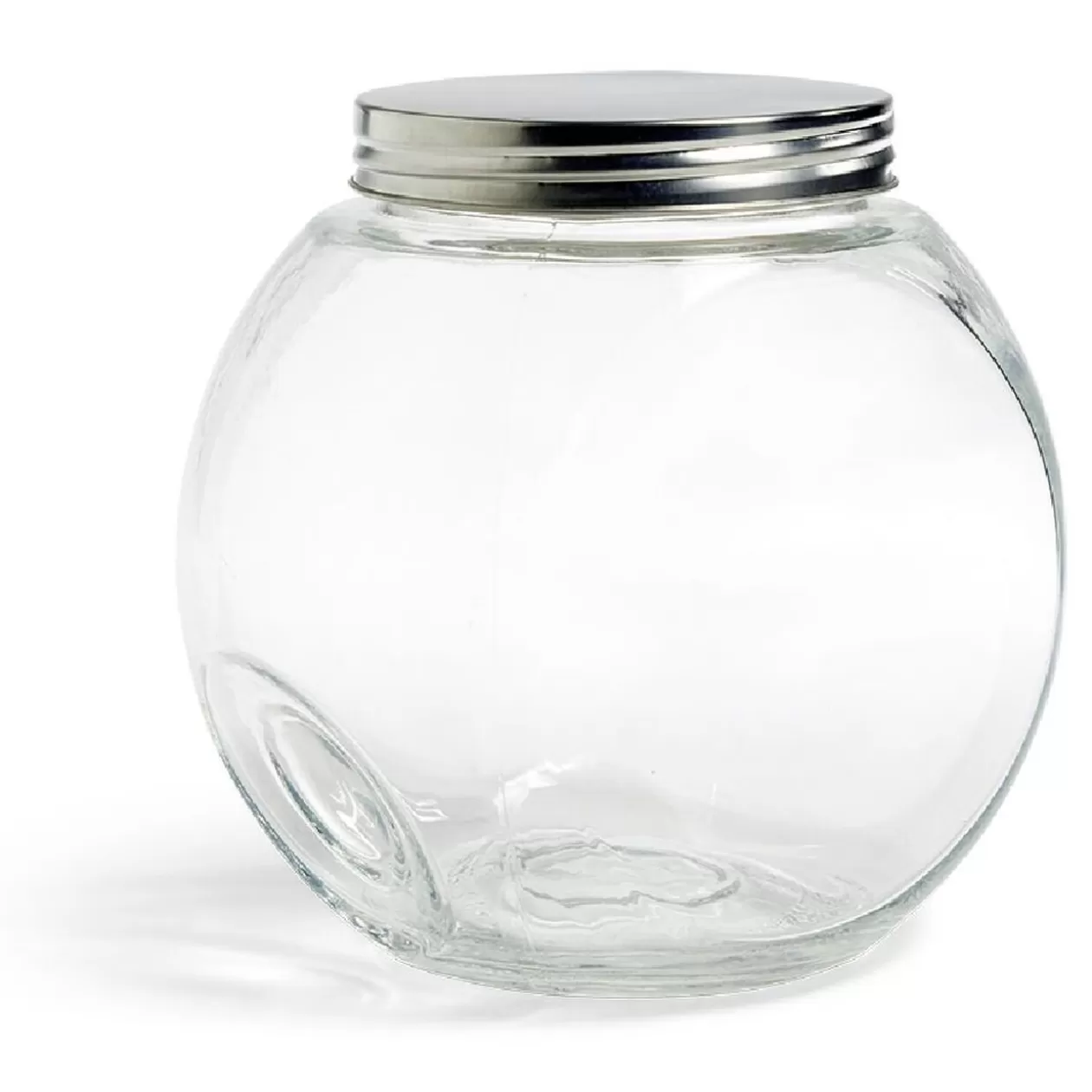 Gifi Bocal en verre transparent couvercle métal 2000ml - 17,5x12,5xH.17cm< Conservation Alimentaire