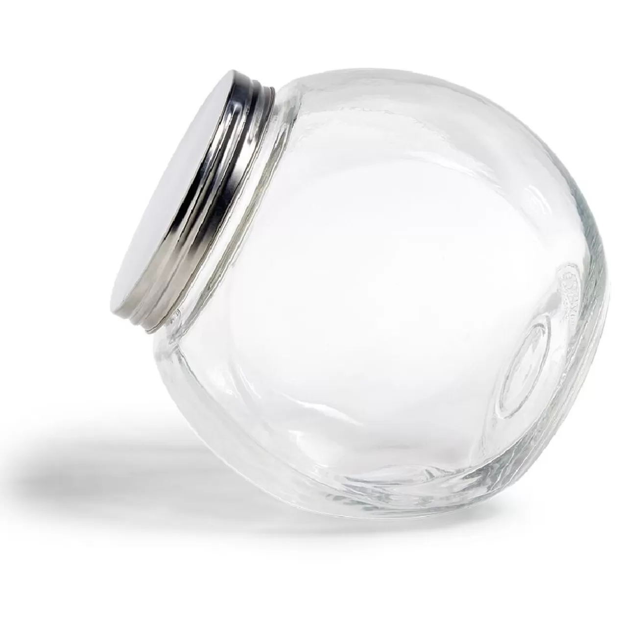 Gifi Bocal en verre transparent couvercle métal 2000ml - 17,5x12,5xH.17cm< Conservation Alimentaire