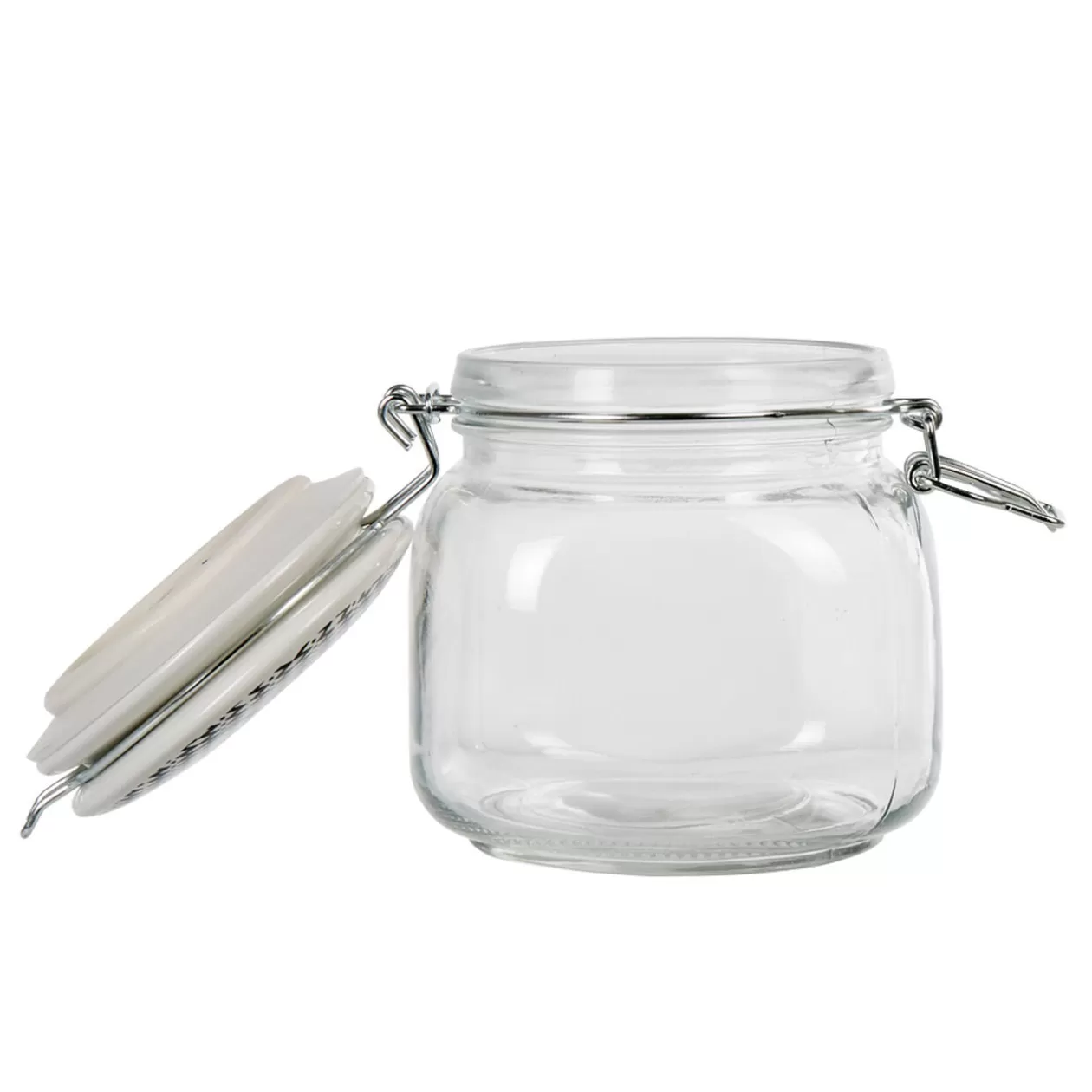 Gifi Bocal hermétique carré verre couvercle motif ethnique 750 ml< Conservation Alimentaire