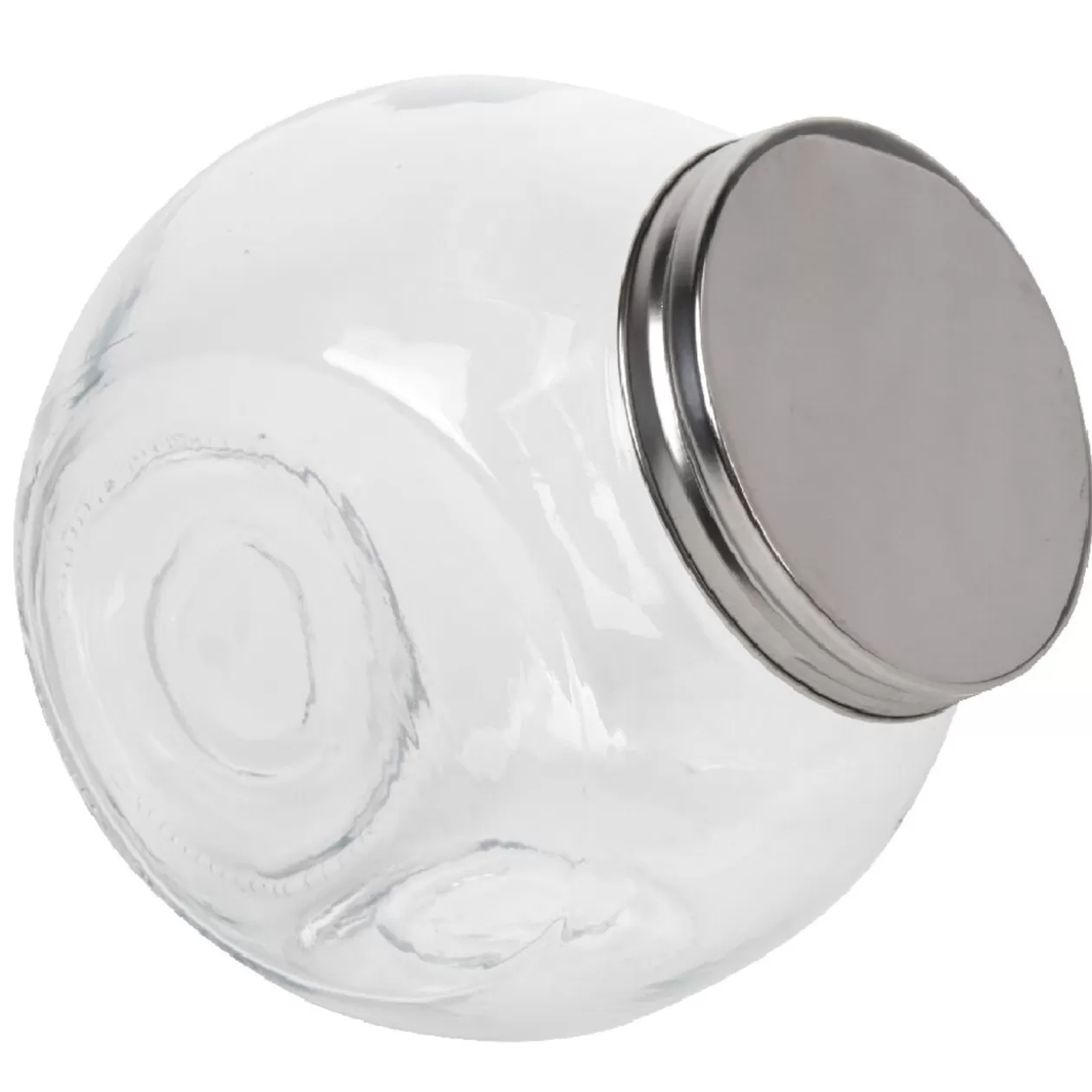 Gifi Bocal incliné verre couvercle métal 1,5 L< Conservation Alimentaire