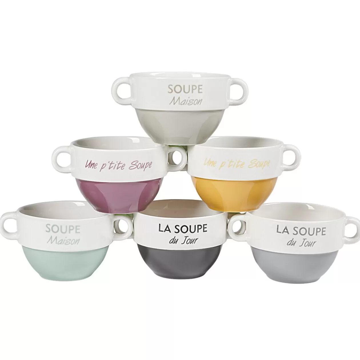 Bol à soupe avec anses>Gifi Cheap