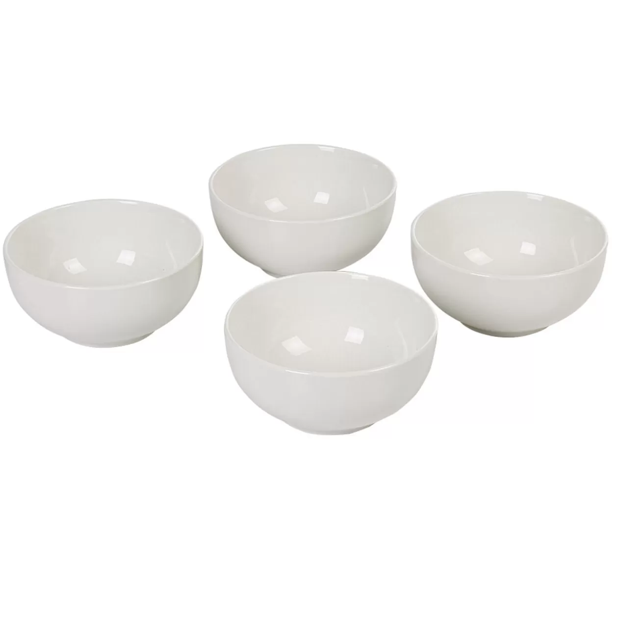 Bol en céramique uni blanc x4>Gifi Store