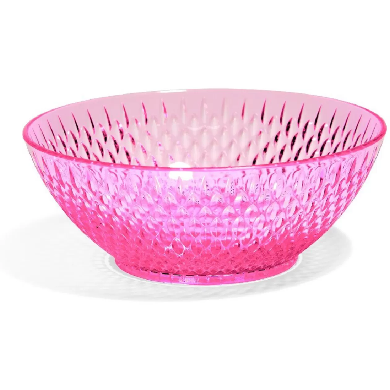 Bol en plastique rose effet martelé>Gifi New