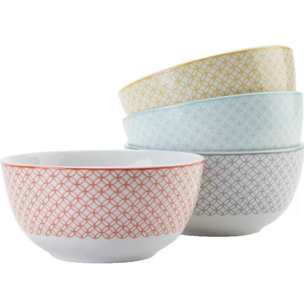 Gifi Bol imprimé carreau de ciment muticolore x4< Vaisselle Et Accessoires De Table