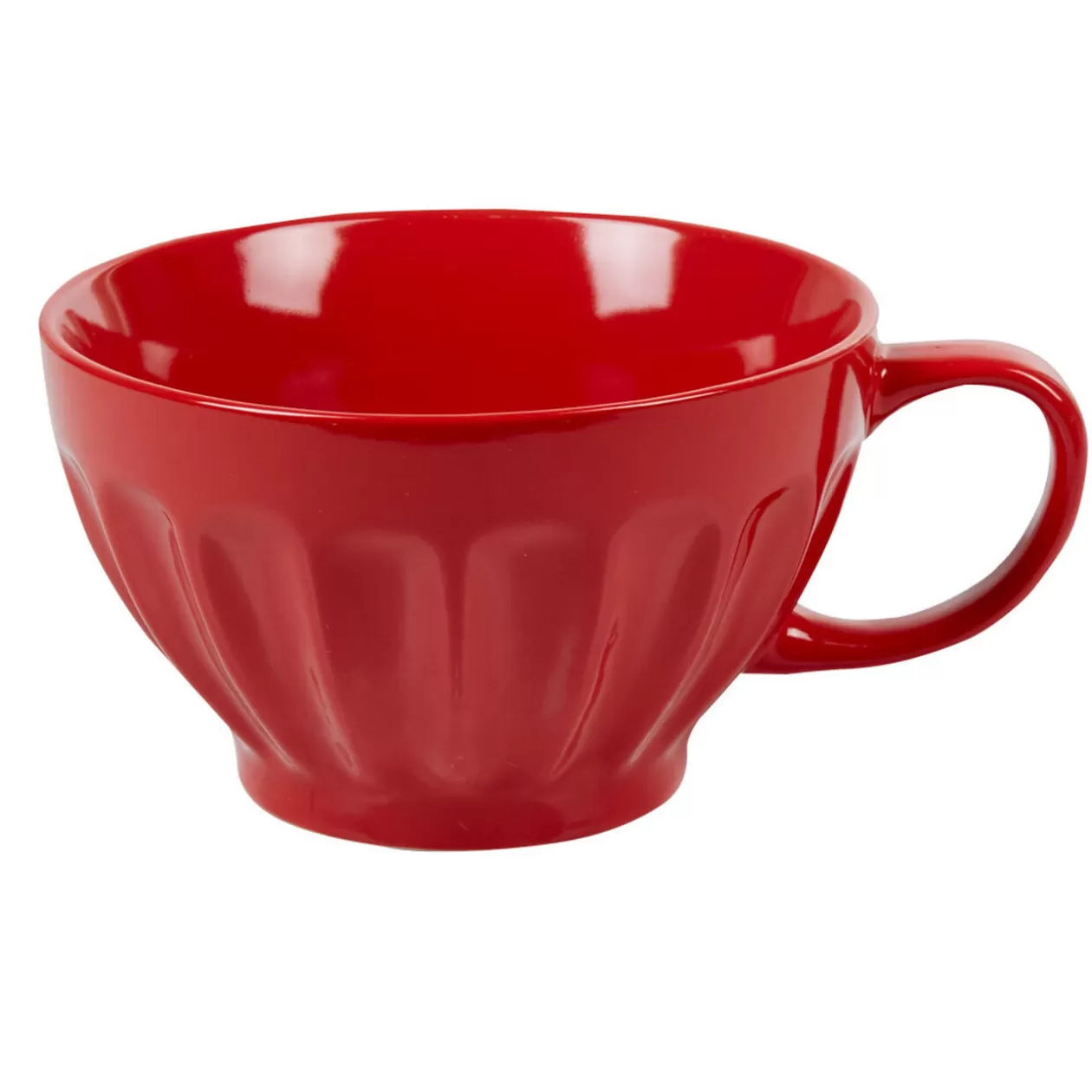 Gifi Bol jumbo rouge cotelé< Vaisselle Et Accessoires De Table