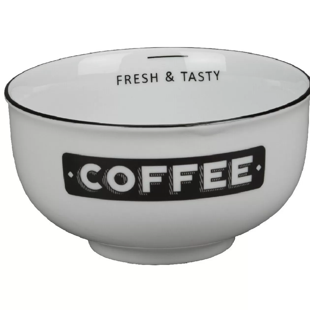 Bol petit déjeuner blanc message coffee noir Bakery>Gifi New