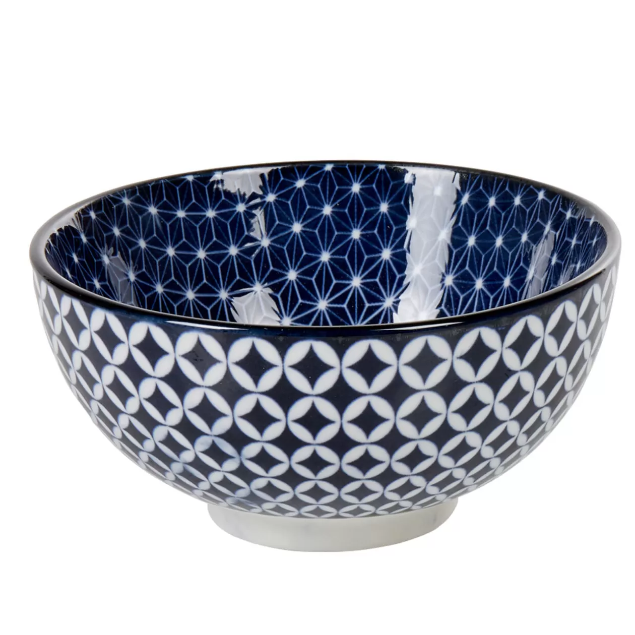 Bol rond Olympe motif graphique bleu blanc>Gifi Fashion