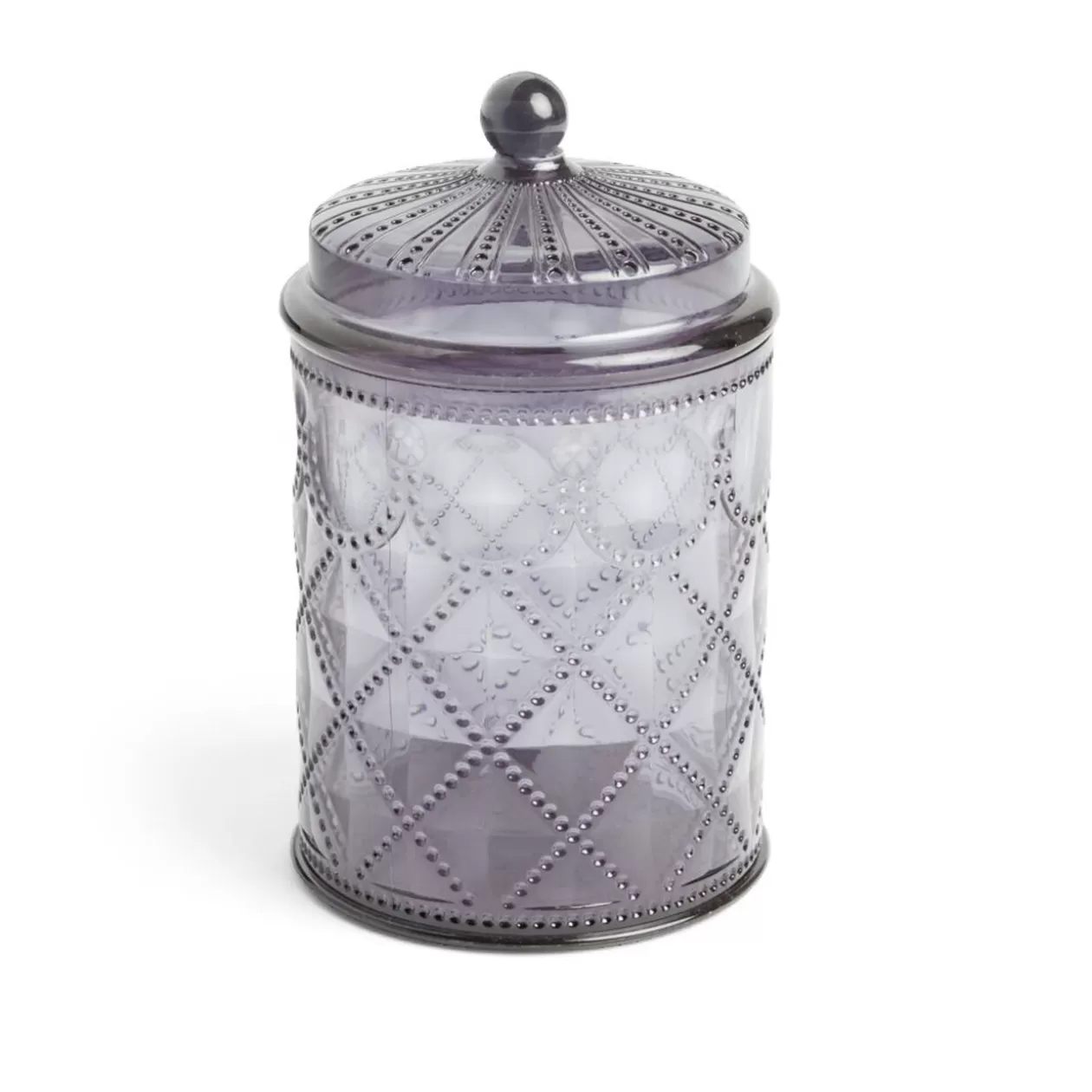 Gifi Bonbonnière plastique effet capitonné noir ou transparent Ø10xH20cm< Conservation Alimentaire