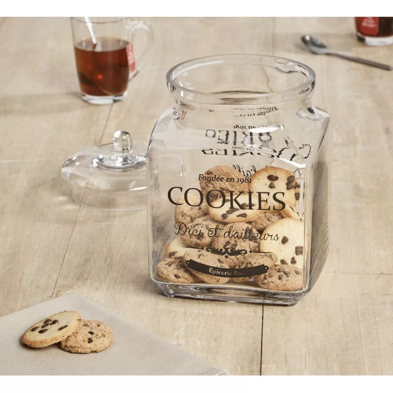 Gifi Bonbonnière transparente design cookies< Conservation Alimentaire