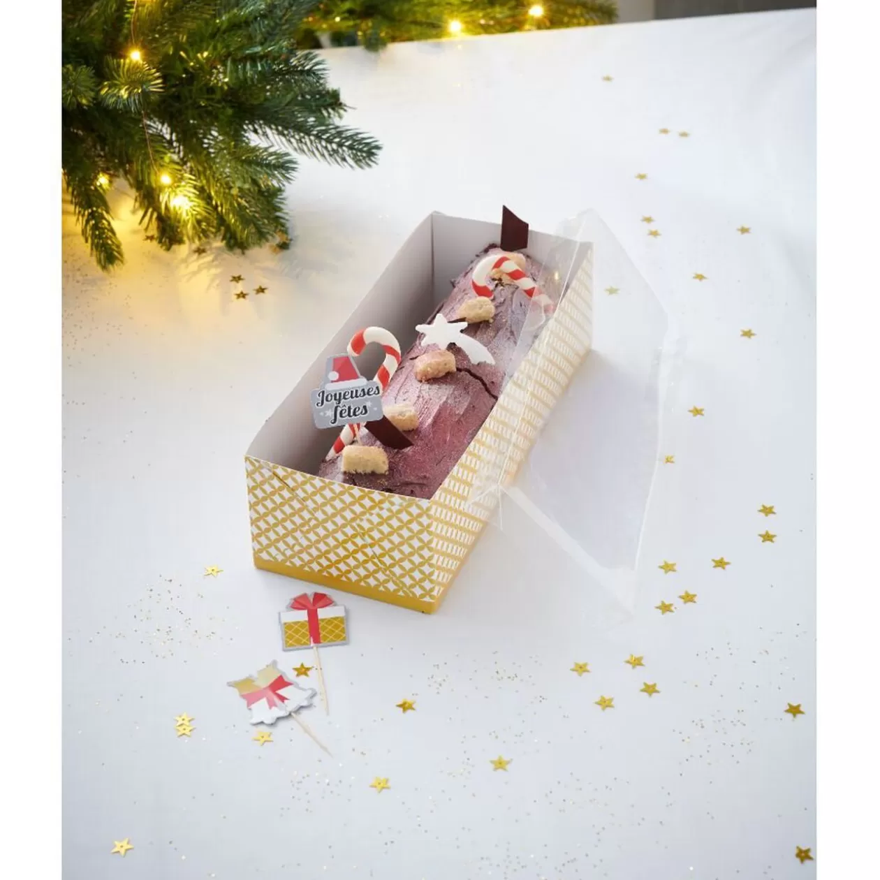 Gifi Boîte à bûche en carton< Cuisson